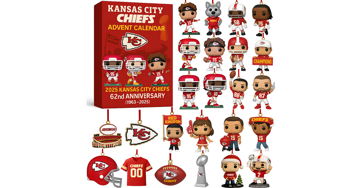 Kansas City Chiefs 2025 62nd Anniversary Advent Calendar kansas-city-chiefs-2025-62nd-anniversary-advent-calendar